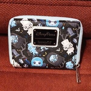 Disney Parks Loungefly Wallet with Black and Blue Design
